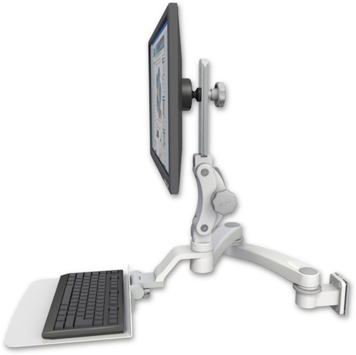 [UL550-W5-KU12F-A2] AccessMount™ Ultra 550 LCD 3.5" wall mount with a 12" flat keyboard tray and a 20" double-arm