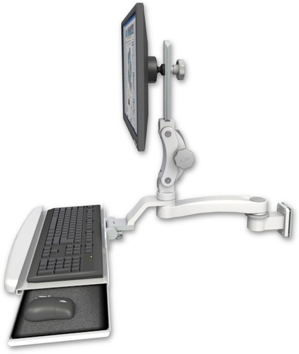 [UL550-W5-KUB-A1] AccessMount™ Ultra 550 LCD 3.5" wall mount with a wrist-rest keyboard tray and an 11" arm