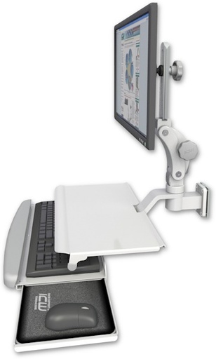 [UL550-W5-KUS] AccessMount™ Ultra 550 LCD 3.5" wall mount with a work surface tray and slide-out keyboard tray