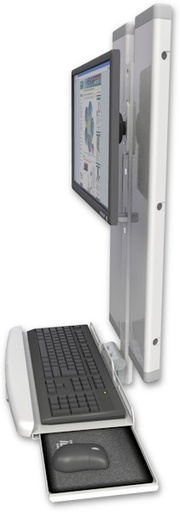 [VT21-KUB] AccessMount™ VT21 Workstation with a wrist-rest keyboard tray