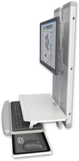 [VT21-KUS] AccessMount™ VT21 Workstation with a work surface tray and slide-out keyboard tray