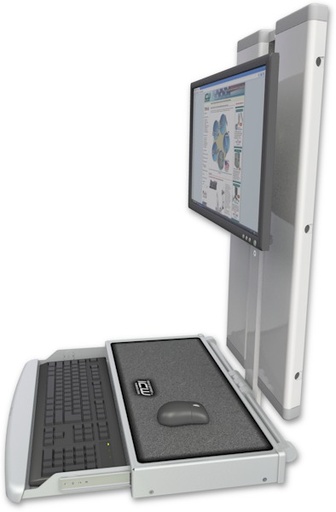[VT21-KUW] AccessMount™ VT21 Workstation with a work surface keyboard tray