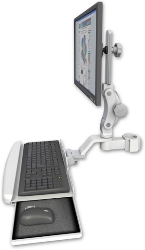 [UL550-P2-KUB] AccessMount™ Ultra 550 LCD mount for a 2" pole with a wrist-rest keyboard tray