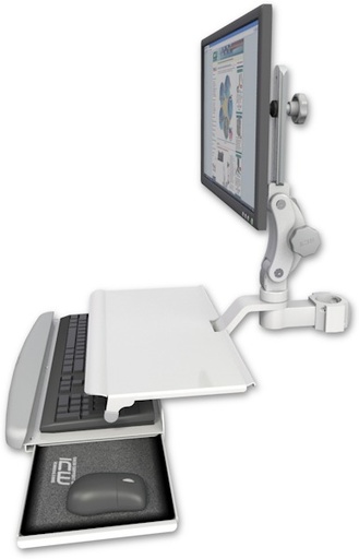 [UL550-P2-KUS] AccessMount™ Ultra 550 LCD mount for a 2" pole with a work surface tray and slide-out keyboard tray