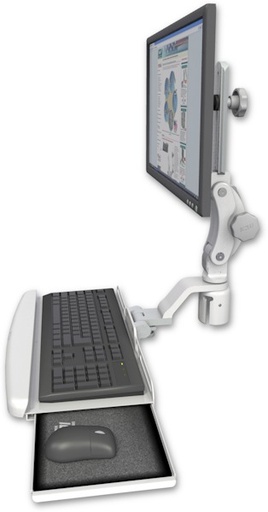[UL550-R2-KUB] AccessMount™ Ultra 550 LCD mount for a 2" radius with a wrist-rest keyboard tray