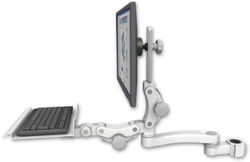 [UL550-P15-KP12-A1] AccessMount™ Ultra 550 LCD mount for a 1.5" pole with a 12" paralink keyboard tray and an 11" arm