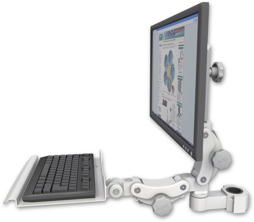 [UL550-P15-KP12] AccessMount™ Ultra 550 LCD mount for a 1.5" pole with a 12" paralink keyboard tray