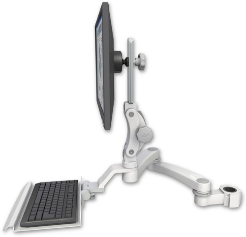 [UL550-P15-KU12-A2] AccessMount™ Ultra 550 LCD mount for a 1.5" pole with a 12" keyboard tray and a 20" double-arm