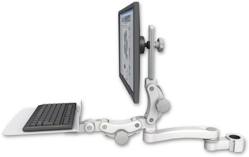 [UL550-P17-KP12F-A1] AccessMount™ Ultra 550 LCD mount for a 1.75" pole with a 12" flat paralink keyboard tray and an 11" arm