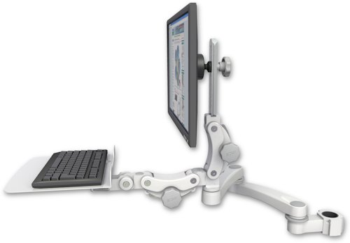 [UL550-P17-KP12F-A2] AccessMount™ Ultra 550 LCD mount for a 1.75" pole with a 12" flat paralink keyboard tray and a 20" double-arm