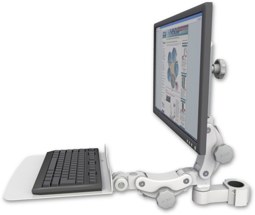 [UL550-P17-KP12F] AccessMount™ Ultra 550 LCD mount for a 1.75" pole with a 12" flat paralink keyboard tray