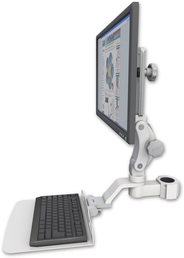 [UL550-P17-KU12F] AccessMount™ Ultra 550 LCD mount for a 1.75" pole with a 12" flat keyboard tray