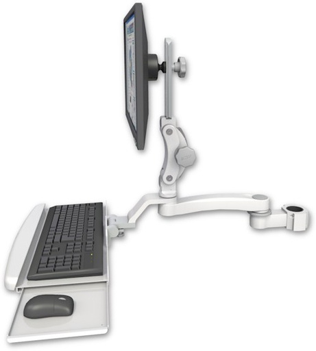 [UL550-P17-KUB-A1] AccessMount™ Ultra 550 LCD mount for a 1.75" pole with a wrist-rest keyboard tray and an 11" arm