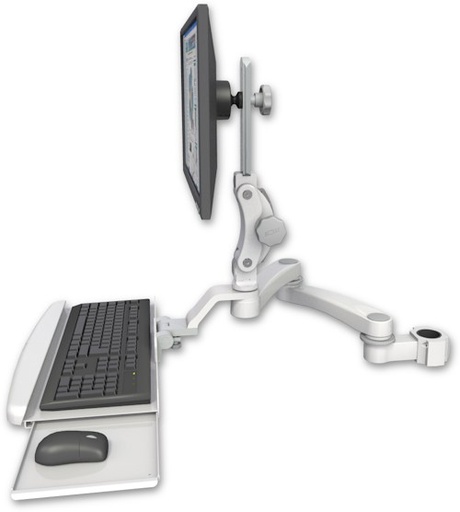 [UL550-P17-KUB-A2] AccessMount™ Ultra 550 LCD mount for a 1.75" pole with a wrist-rest keyboard tray and a 20" double-arm