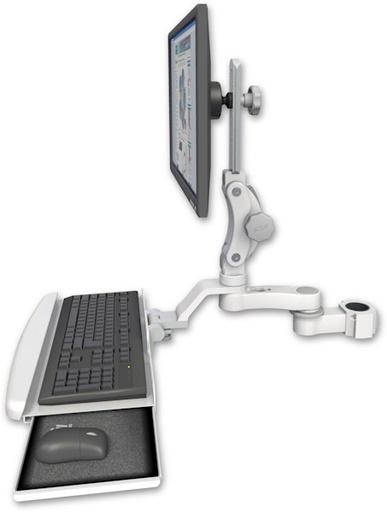 [UL550-P17-KUB-AS1] AccessMount™ Ultra 550 LCD mount for a 1.75" pole with a wrist-rest keyboard tray and an 6" arm
