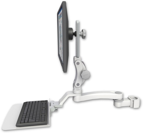 [UL550-P2-KU12F-A1] AccessMount™ Ultra 550 LCD mount for a 2" pole with a 12" flat keyboard tray and an 11" arm