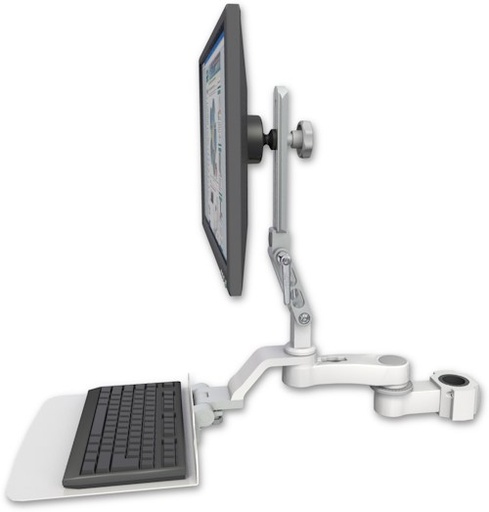 [UL510-P15-KU12F-AS1] AccessMount™ Ultra 510 LCD mount for a 1.5" pole with a 12" flat keyboard tray and an 6" arm