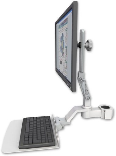 [UL510-P15-KU12F] AccessMount™ Ultra 510 LCD mount for a 1.5" pole with a 12" flat keyboard tray