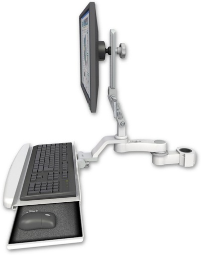 [UL510-P15-KUB-AS1] AccessMount™ Ultra 510 LCD mount for a 1.5" pole with a wrist-rest keyboard tray and an 6" arm