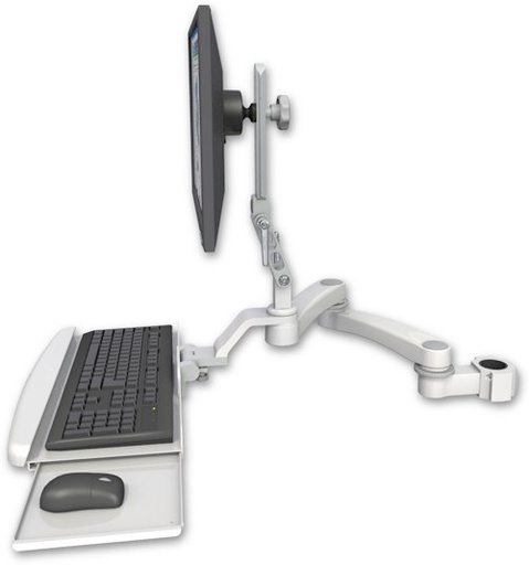 [UL510-P17-KUB-A2] AccessMount™ Ultra 510 LCD mount for a 1.75" pole with a wrist-rest keyboard tray and a 20" double-arm
