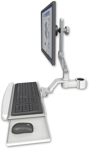 [UL510-P17-KUB] AccessMount™ Ultra 510 LCD mount for a 1.75" pole with a wrist-rest keyboard tray