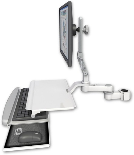 [UL510-P17-KUS-AS1] AccessMount™ Ultra 510 LCD mount for a 1.75" pole with a work surface tray and slide-out keyboard tray and an 6" arm