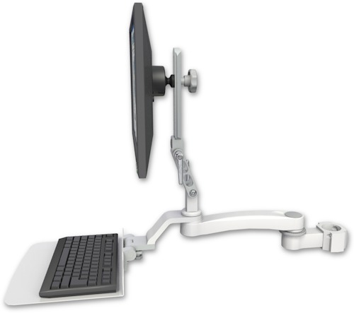[UL510-P2-KU12F-A1] AccessMount™ Ultra 510 LCD mount for a 2" pole with a 12" flat keyboard tray and an 11" arm