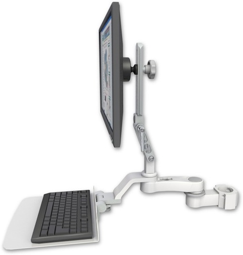[UL510-P2-KU12F-AS1] AccessMount™ Ultra 510 LCD mount for a 2" pole with a 12" flat keyboard tray and an 6" arm