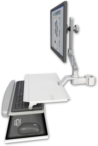 [UL510-P2-KUS] AccessMount™ Ultra 510 LCD mount for a 2" pole with a work surface tray and slide-out keyboard tray