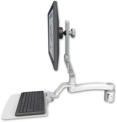 [UL510-R2-KU12F-A1] AccessMount™ Ultra 510 LCD mount for a 2" radius with a 12" flat keyboard tray and an 11" arm
