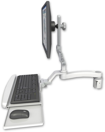 [UL510-R2-KUB-A1] AccessMount™ Ultra 510 LCD mount for a 2" radius with a wrist-rest keyboard tray and an 11" arm