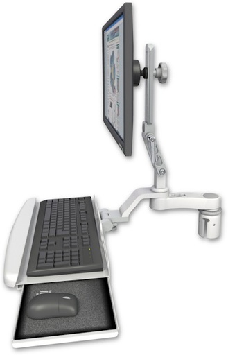 [UL510-R2-KUB-AS1] AccessMount™ Ultra 510 LCD mount for a 2" radius with a wrist-rest keyboard tray and an 6" arm