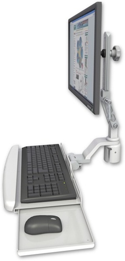 [UL510-R2-KUB] AccessMount™ Ultra 510 LCD mount for a 2" radius with a wrist-rest keyboard tray
