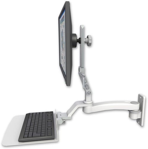 [UL510-W2-KU12F-A1] AccessMount™ Ultra 510 LCD wall mount with a 12" flat keyboard tray and an 11" arm