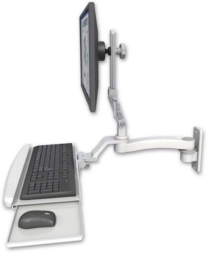 [UL510-W2-KUB-A1] AccessMount™ Ultra 510 LCD wall mount with a wrist-rest keyboard tray and an 11" arm