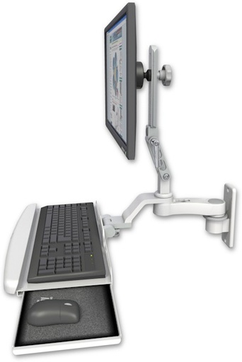 [UL510-W2-KUB-AS1] AccessMount™ Ultra 510 LCD wall mount with a wrist-rest keyboard tray and an 6" arm