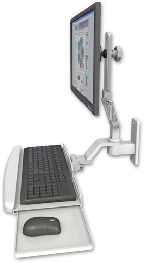 [UL510-W2-KUB] AccessMount™ Ultra 510 LCD wall mount with a wrist-rest keyboard tray