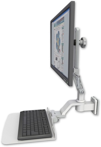 [UL510-W5-KU12F] AccessMount™ Ultra 510 LCD 3.5" wall mount with a 12" flat keyboard tray