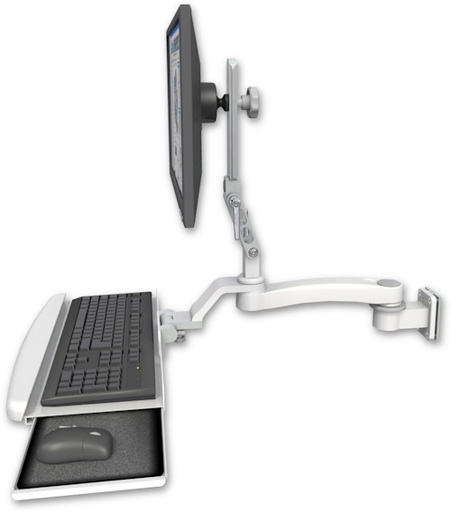 [UL510-W5-KUB-A1] AccessMount™ Ultra 510 LCD 3.5" wall mount with a wrist-rest keyboard tray and an 11" arm