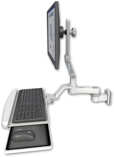 [UL510-W5-KUB-AS1] AccessMount™ Ultra 510 LCD 3.5" wall mount with a wrist-rest keyboard tray and an 6" arm