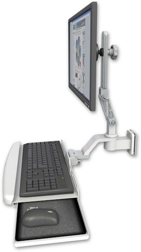 [UL510-W5-KUB] AccessMount™ Ultra 510 LCD 3.5" wall mount with a wrist-rest keyboard tray
