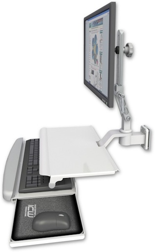 [UL510-W5-KUS] AccessMount™ Ultra 510 LCD 3.5" wall mount with a work surface tray and slide-out keyboard tray