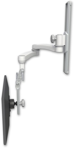 [UL510I-T19-A2] AccessMount™ Inverted Ultra 510 LCD mount on a 19" wall track slider with a 20" double-arm
