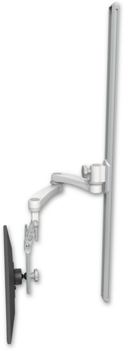 [UL510I-T50-A2] AccessMount™ Inverted Ultra 510 LCD mount on a 50" wall track slider with a 20" double-arm