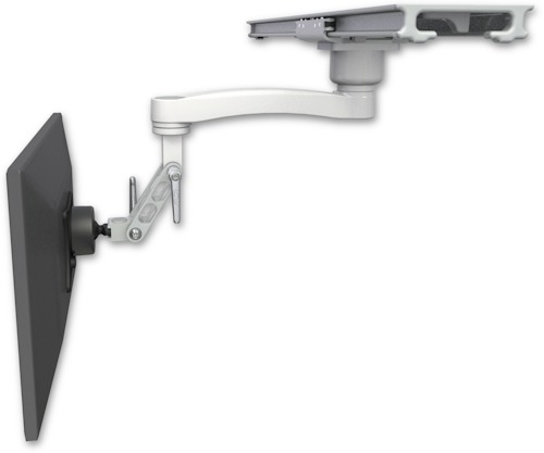 [UL500I-PS28-D0-A1] AccessMount™ Inverted Ultra 500 LCD mount on a ProSlide 28" track slider with an 11" arm