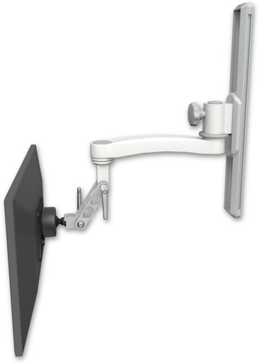 [UL500I-T19-A1] AccessMount™ Inverted Ultra 500 LCD mount on a 19" wall track slider with an 11" arm