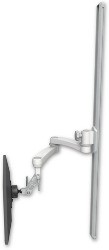 [UL500I-T50-A2] AccessMount™ Inverted Ultra 500 LCD mount on a 50" wall track slider with a 20" double-arm