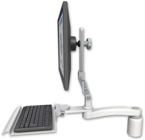[UL510-D3-KD12-A1] AccessMount™ Ultra 510 LCD desk mount with a 3" riser, a 12" keyboard tray, and an 11" arm
