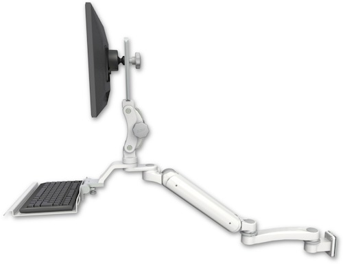 [UL182P-W5-KU12-A1] AccessMount™ Ultra 182 Arm with Paralink monitor mount 3.5" wall mount, a 12" keyboard tray, and an 11" arm