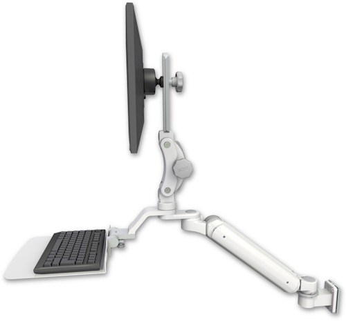 [UL182P-W5-KU12F] AccessMount™ Ultra 182 Arm with Paralink monitor mount 3.5" wall mount and a 12" flat keyboard tray